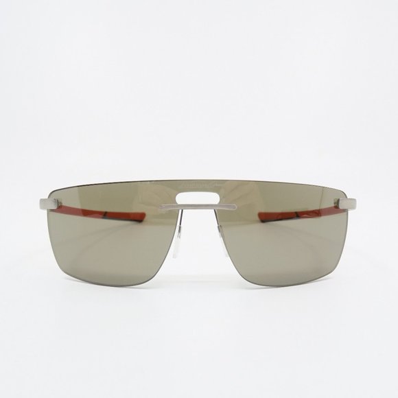 McLaren MLSUPS22 C02 Chrome/Orange/Brown Shield, New Unisex Sunglasses. - Picture 2 of 9